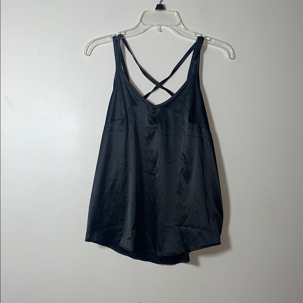 NWT LuLaRoe Daniella Cross Back Black Camisole Women's Size XS
